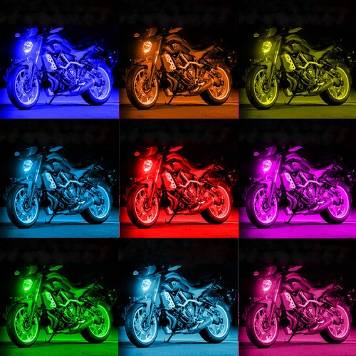 Motorrad rgb led streifen - 6x,