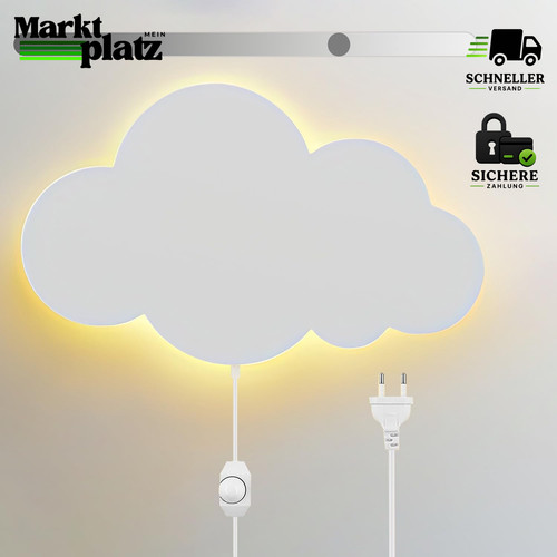 Wandleuchte dimmbar wolke led - dimmbar,