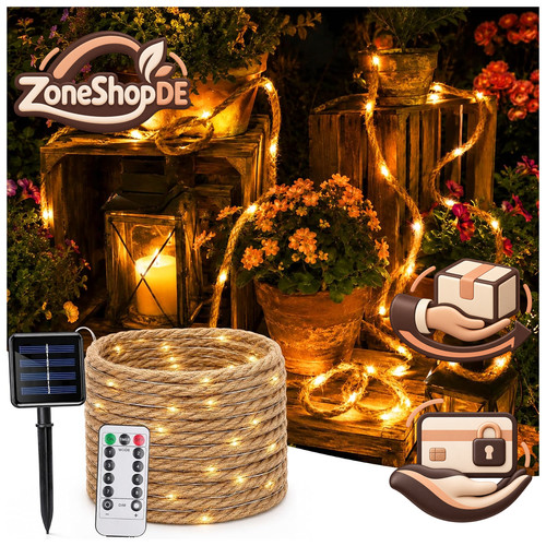 Solar lichterkette seil - solar,