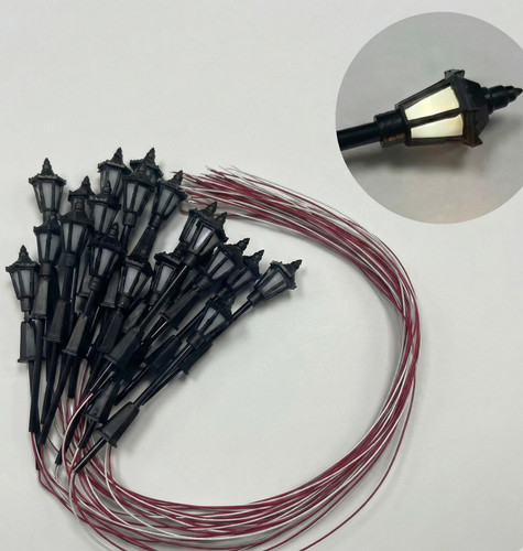 20x led modellbahn laternen - 20x,