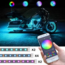 12x RGB Motorrad LED