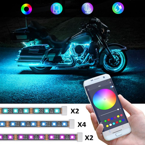 12x rgb motorrad led - 12x,