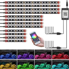 12x Motorrad LED RGB Streifen