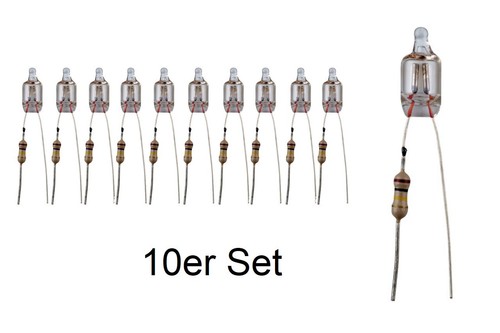 10x neon glimmlampe 230v - 10x,
