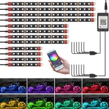 12x Motorrad LED RGB Streifen