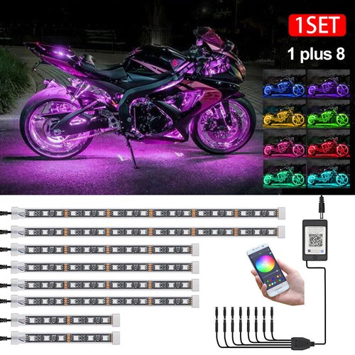 8in1 motorrad led rgb streifen - led,